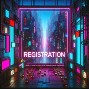 Cyberpunk Registration in Neon City | Website