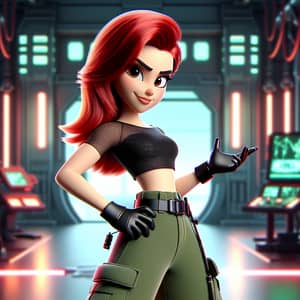 Kim Possible Inspired Animated Character