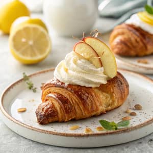 Caramelized Croissant with Apple Filling