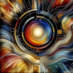 Empowerment Abstract Artwork: Strength & Determination