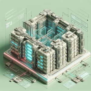 Data Vault 2.0 Model - Cyberpunk Style Visualization