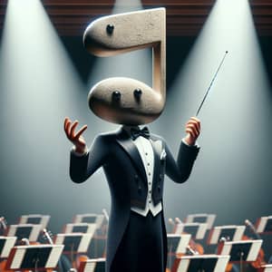 Unique Music Note Conductor Character Design