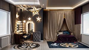 Hollywood Glam Kids Room Design Ideas