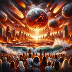 Apocalyptic Scene: Meteorites, Ruined Cities, and Catastrophe