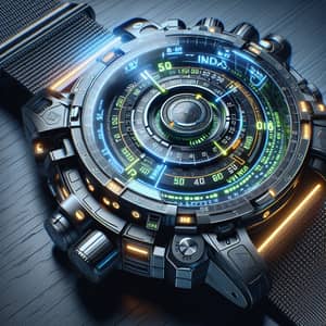 Tech-Savvy UV Detecting Wristwatch | Glowing Indicators