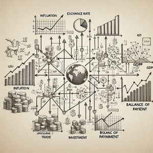 Economic Factors Interconnection: GDP, Inflation, Exchange Rate, Trade, Investment & BOP