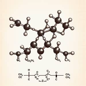 Detailed Molecular Structure of 2-Butene: Alkene Illustration