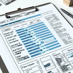 Supplier Rating Database: Cost, Machinery and Packaging