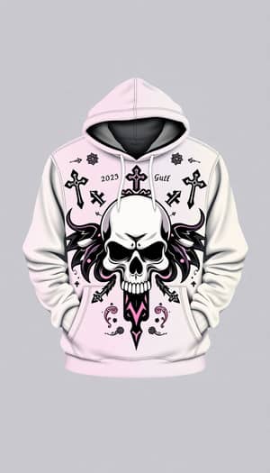 Pastel Goth Hoodie Design - Unique Gothic Style