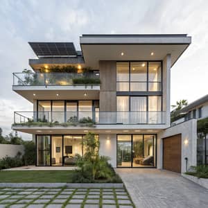 Stunning Three Story Modern House Design