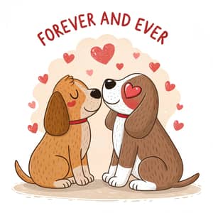 Valentine's Day Image: Forever in Love Dogs