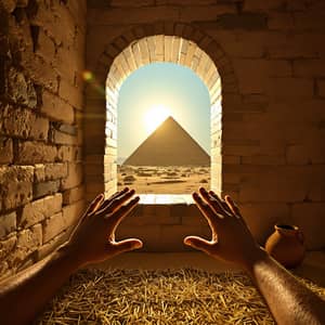 Awakening Near the Great Pyramid of Giza