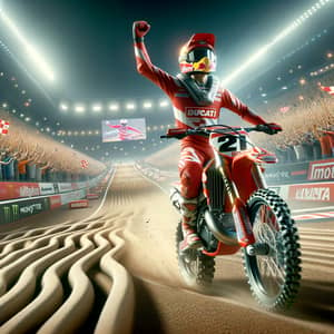 Motocross Racer Wins 9th World Championship on Red Ducati - Race Triumph