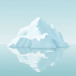 Reproducible Iceberg Image with Light Water