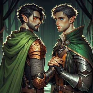 Fantasy Dungeons & Dragons Love Story: Black Cleric & Magic User