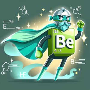 Beryllium Cartoon Superhero - Lightweight & Powerful