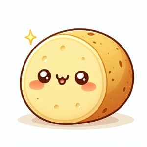 Cute Potato Slice: Fresh and Irresistible