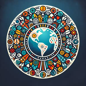 Inspiring Diversity Symbol - Unity, Peace, Friendship