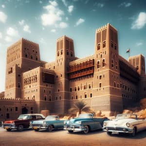 Classic Cars at Bahla Fort in Oman