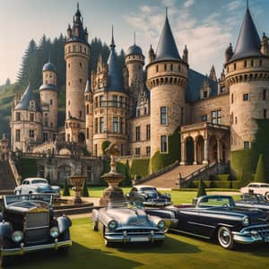 Classic Cars at Bahla Castle: A Timeless Display