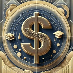 Professional & Sophisticated 3D Dollar Sign Wallpaper Design