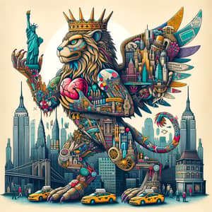 Marvelous New York Creature Illustration