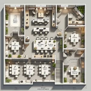 Wedding Event Management Office Design - Start-up Company Floor Plan