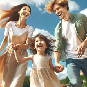 Happy Family Enjoying a Beautiful Day Together