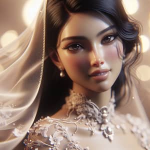 Captivating 3D Octane Render of South Asian Female Figure