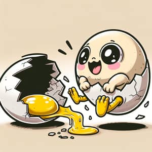 Animated Balut Cracked Open | Southeast Asian Street Food
