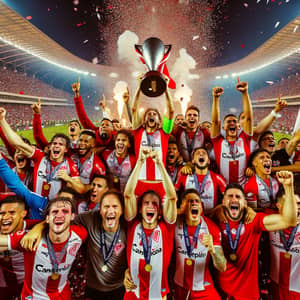 Junior de Barranquilla Champions of Libertadores Cup Celebration