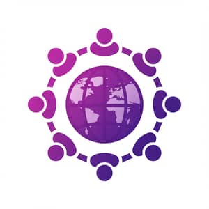 Purple Global Community Icon - PNG Download