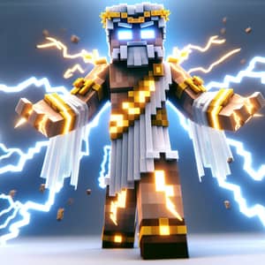 Zeus Minecraft Skin: Lightning God Design