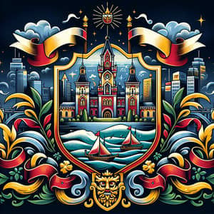 Beautiful Rodniki City Coat of Arms | Ivanovo Region