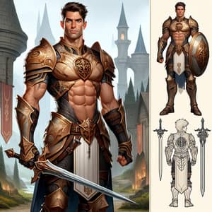 Paladin D&D Character Design | Full Body Image