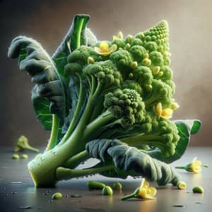 Realistic Photos of Fresh Broccoli Rabe