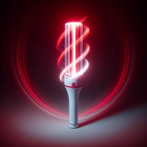 Vibrant Red and White Lightstick for Events