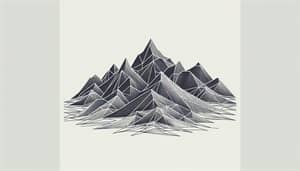 Abstract Mountain Art | Geometric Peaks & Valleys