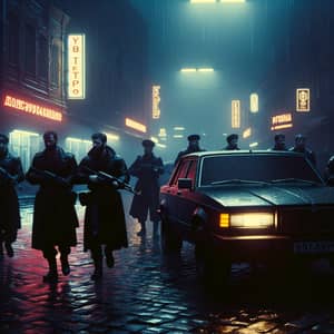 1990s in Russia: Gloomy City, Armed Men, Cool Black Car