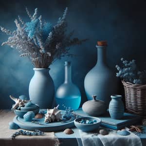 Sea Blue Dominant Still Life Image