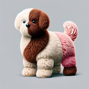 Neapolitan Ice Cream Dog: Whimsical Furry Creation