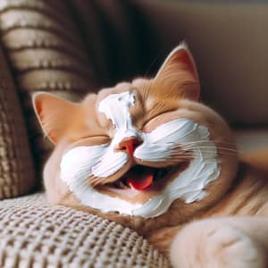 Adorable Scottish Cat with White Facial Mask | Aesthetic Realism