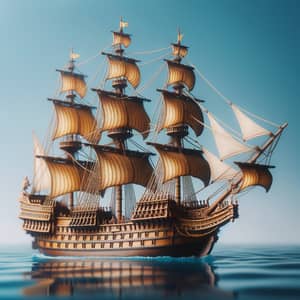 Intricately Detailed El Mariana Spanish Ship