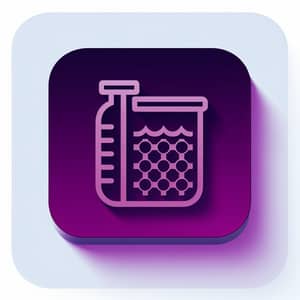 Purple Household Chemicals Separator Icon - 35x35 Pixels