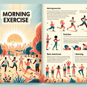 Morning Exercise Booklet: Illustrated Guides & Health Tips