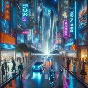 Futuristic City Streets Urban Exploration