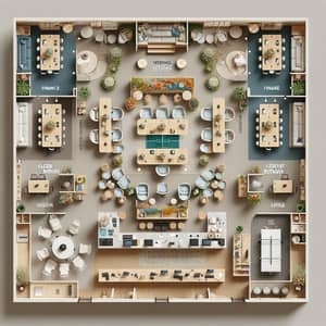 Wedding Event Management Startup Office Design | Open Floor Plan