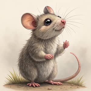 Furry Rat: Nature's Adorable Rodent