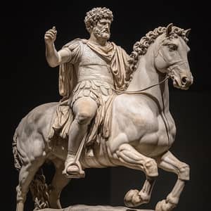 Marcus Aurelius: The Valiant Commander on Horseback