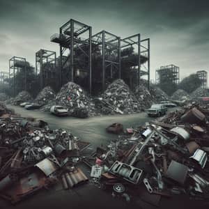 Scrap Metal Yard: Nature Meets Industry